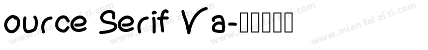 ource Serif Va字体转换
